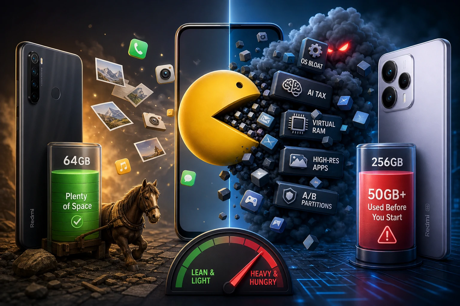 The 256GB Paradox: Why Your New Redmi Note 14 Feels More Cluttered Than Your Old Note 8